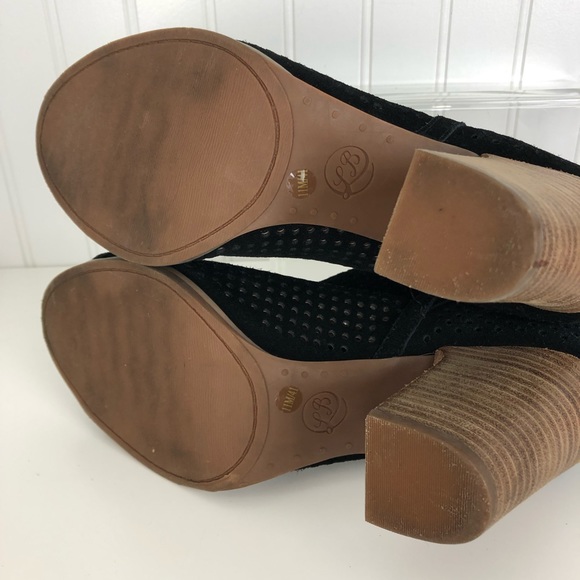 Lucky Brand Larise Perforated Black Bootie 11 - Picture 6 of 8
